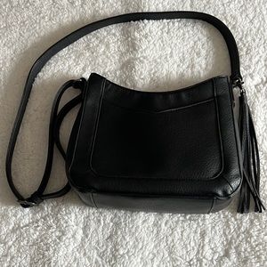 CC Purse, Black Faux Leather, gently used